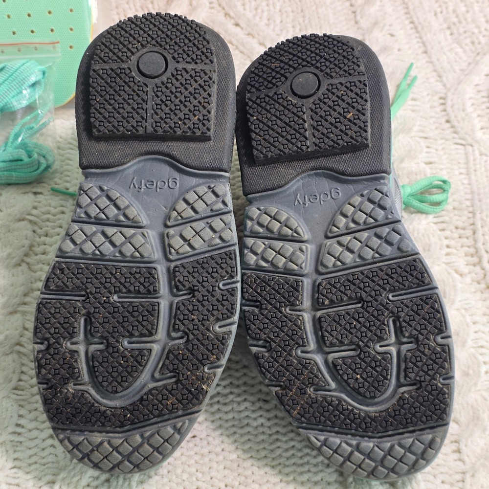Gravity Defyer Ion Walking Shoes Gray Teal VersoShock Women Size 6 Excellent - Picture 5 of 7